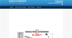 Desktop Screenshot of mueblesveterinarios.com