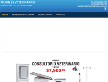 Tablet Screenshot of mueblesveterinarios.com